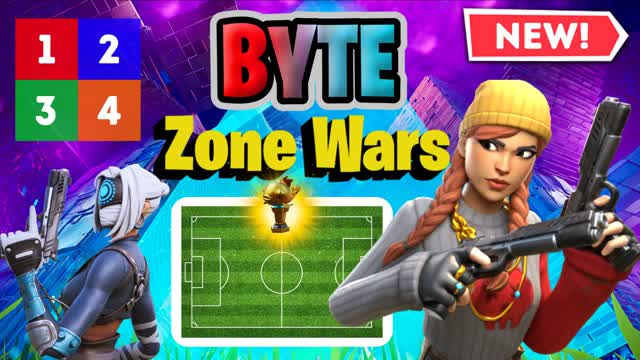 BYTE Zone Wars! — Fortnite Creative map cover art