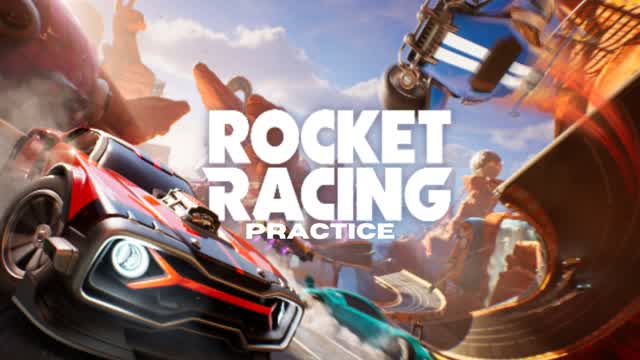 ROCKET RACING PRACTICE — Fortnite Creative map cover art