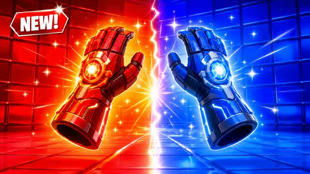 RED VS BLUE AURA CLASH 🔴🔵 — Fortnite Creative map cover art