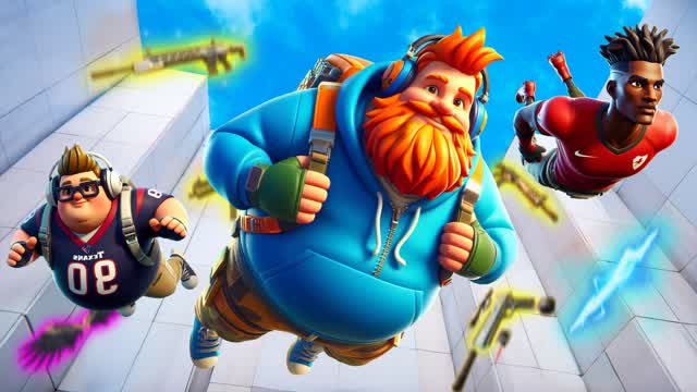 STREAMER PIT - FREE FOR ALL VS HERO — Fortnite Creative map cover art