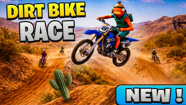 DIRT BIKE RACE — Fortnite Creative map cover art