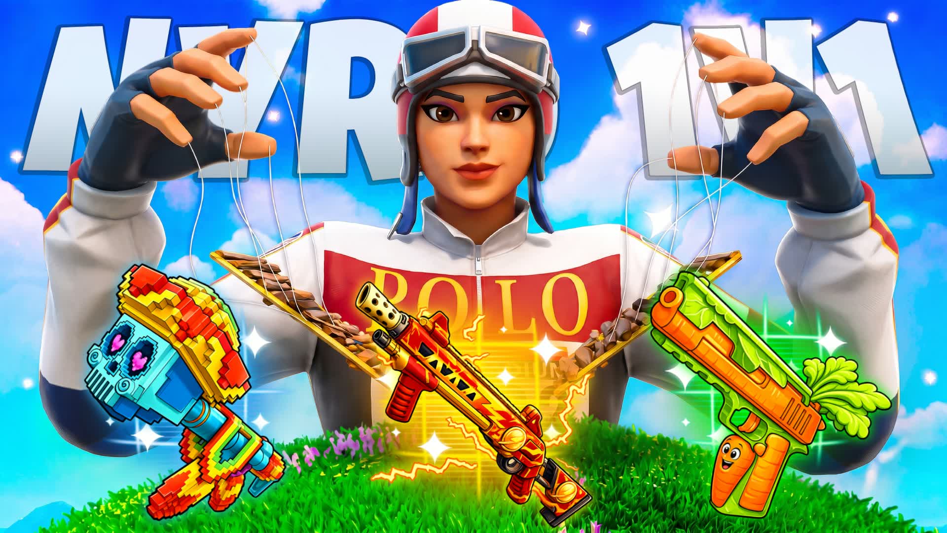 BRAINROT 1V1 FFA - ALL GUNS [PARKOUR] — Fortnite Creative map