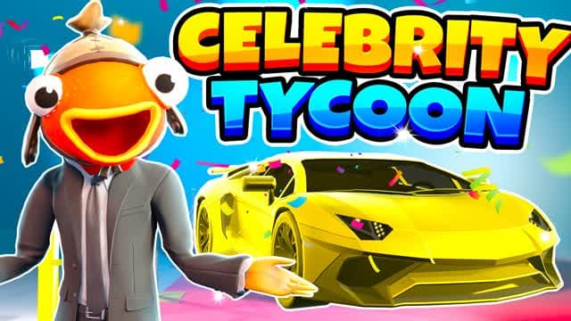 CELEBRITY TYCOON⭐ — Fortnite Creative map cover art