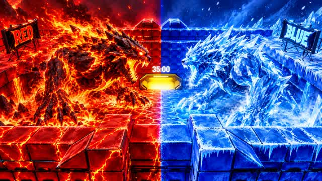 RED VS BLUE : SURVIVE — Fortnite Creative map