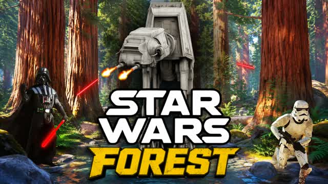 STAR WARS: FOREST WARFARE — Fortnite Creative map cover art