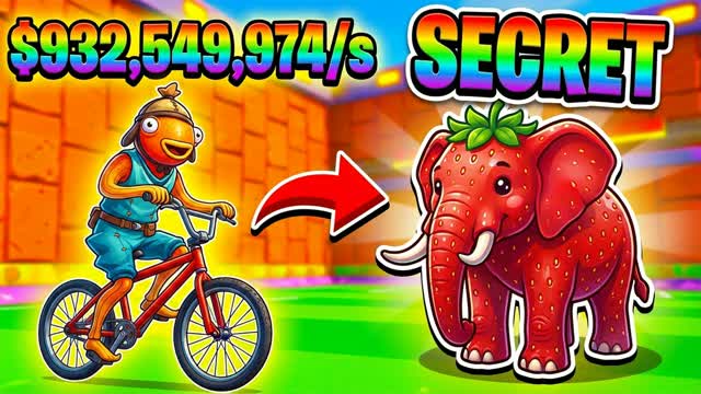 INSANE BIKE BRAINROT TYCOON — Fortnite Creative map cover art