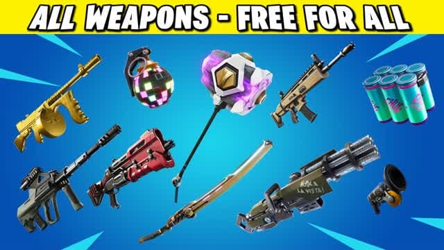 The Arcade - Free for All - No build — Fortnite Creative map cover art