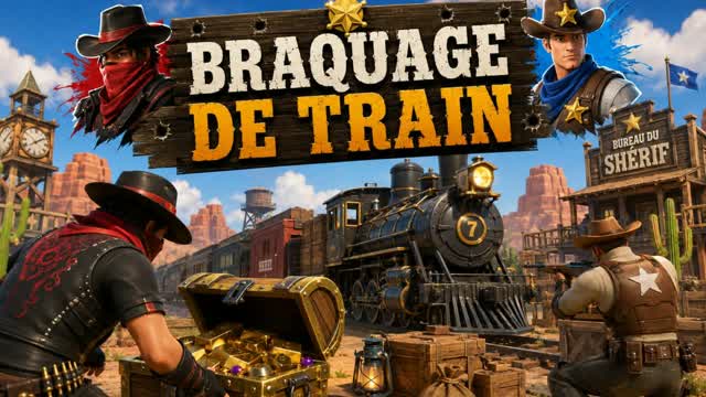 BRAQUAGE DU TRAIN 🤠🚂 — Fortnite Creative map cover art