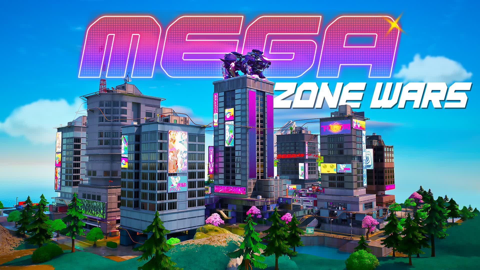 MEGA CITY ⭐️ ZONE WARS — Fortnite Creative map