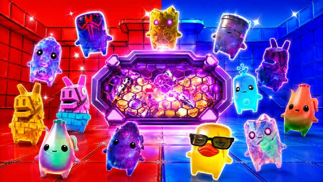 RED VS BLUE SQUID EDITION — Fortnite Creative map cover art