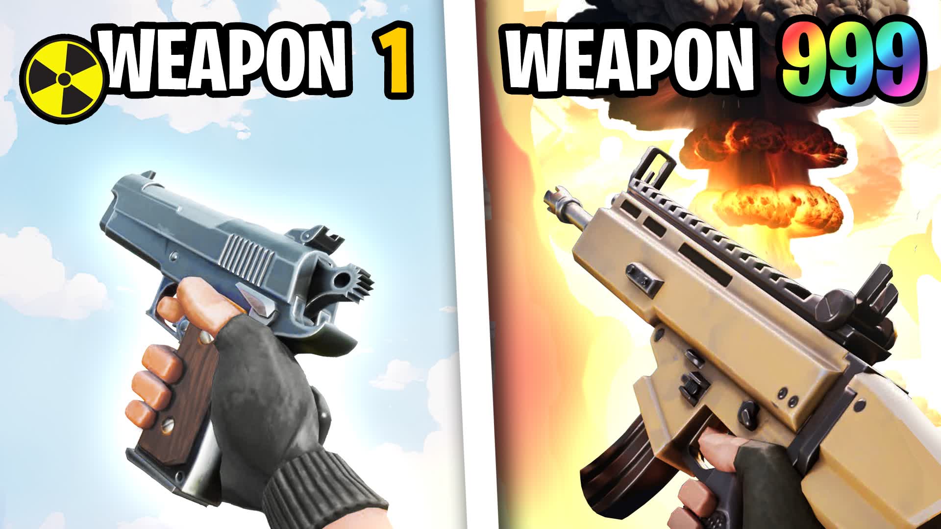 👑 NUKE GUN GAME 🎯ONE SHOT — Fortnite Creative map