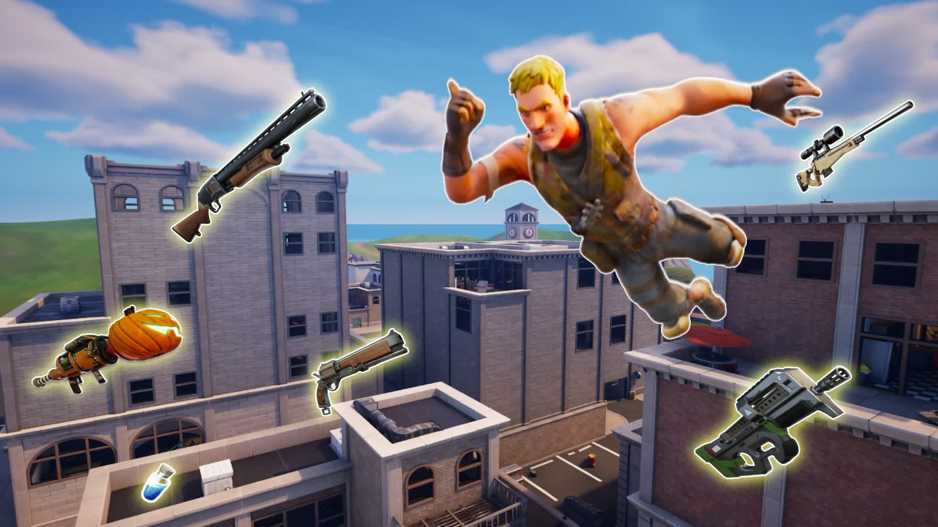 DROP TILTED TOWERS - FFA โ Fortnite Creative map