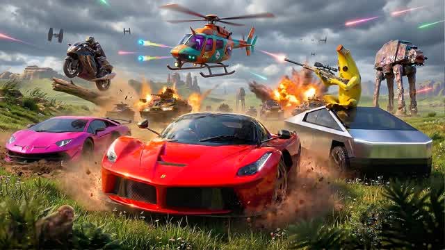 🚓XTREME DRIVE CITY⭐ — Fortnite Creative map cover art