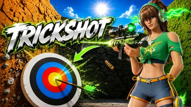 TRICKSHOT PARK0UR — Fortnite Creative map cover art