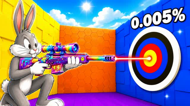 🐯 HUGE ORANGE LION TRICKSHOT PARKOUR 🌍 — Fortnite Creative map