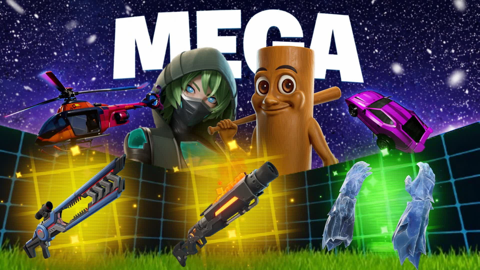 MEGA 1V1 ALL WEAPONS — Fortnite Creative map