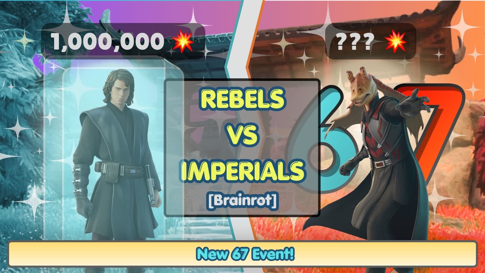 Rebels vs. Imperials (Brainrot) — Fortnite Creative map