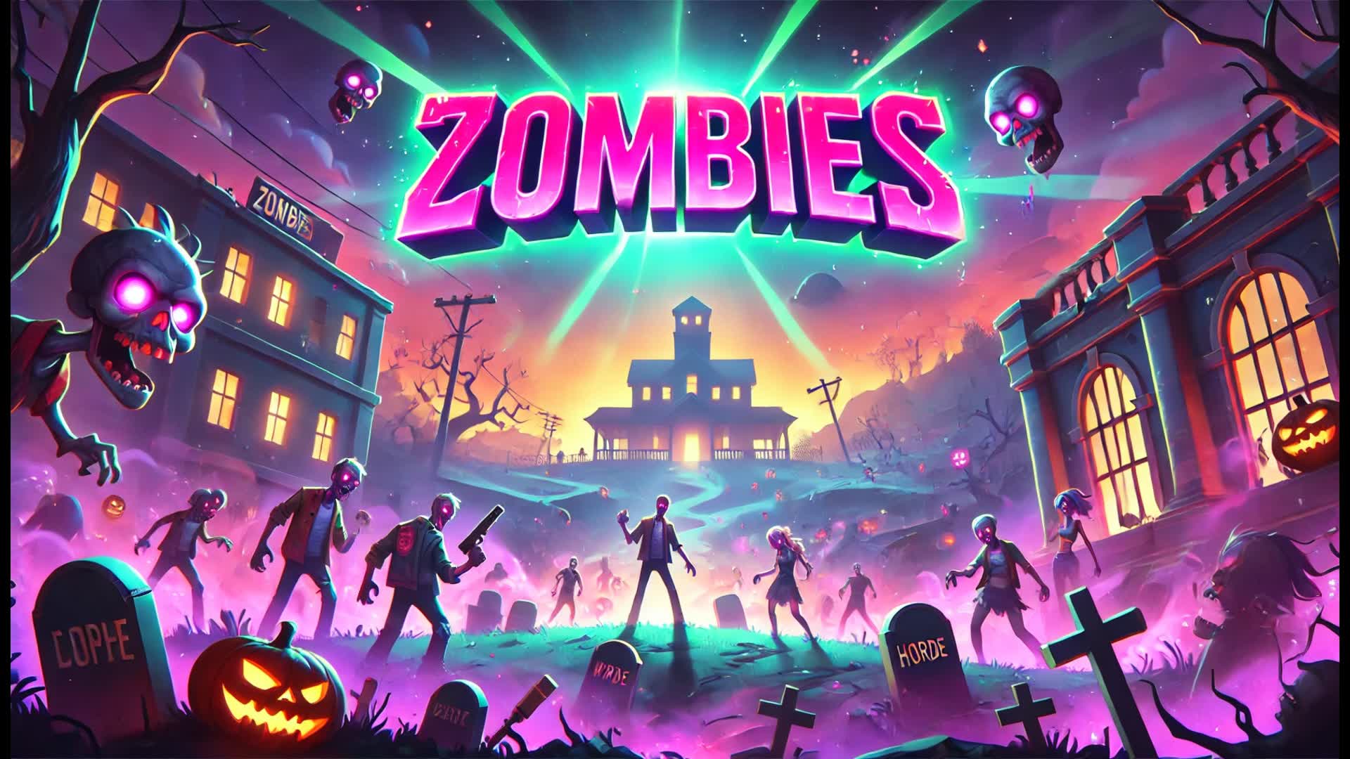 Zombie survival — Fortnite Creative map