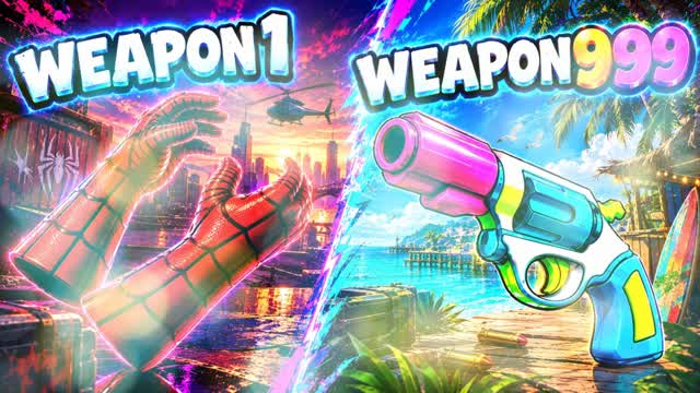 😎 GUN GAME 🔫 spider — Fortnite Creative map cover art