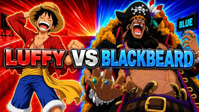 LUFFY VS BLACKBEARD RVB — Fortnite Creative map cover art