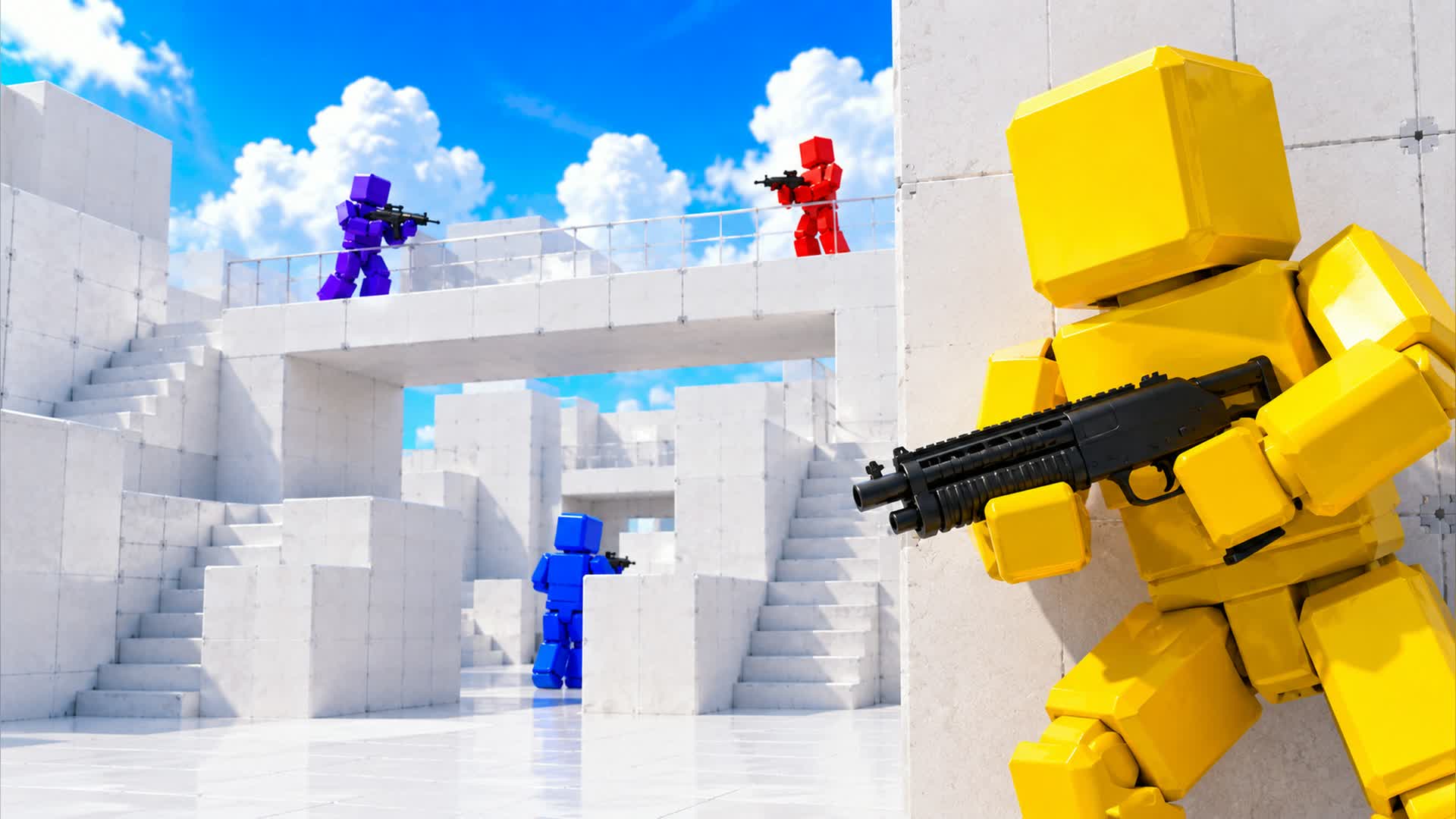 RIVALS RED VS BLUE 🔴🔵 CHAOS FIGHT! — Fortnite Creative map