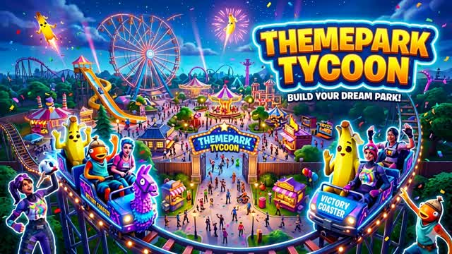 ThemePark Tycoon — Fortnite Creative map cover art