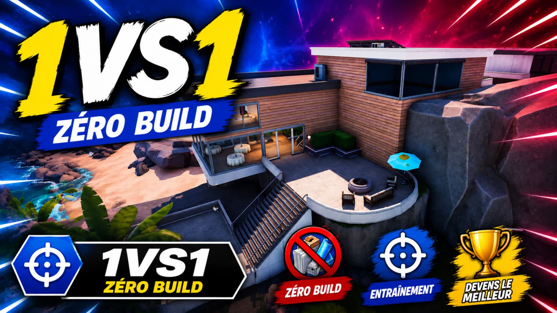 1vs1 Zb - 4 joueurs max — Fortnite Creative map