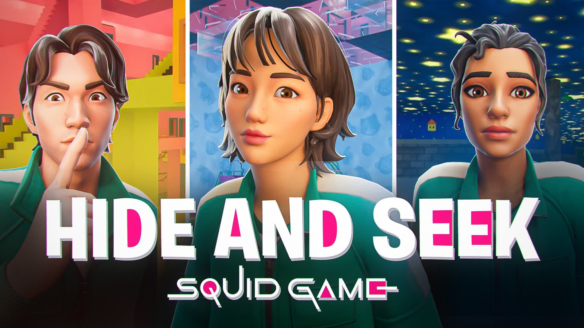 🦑 SQUID HIDE AND SEEK — Fortnite Creative map