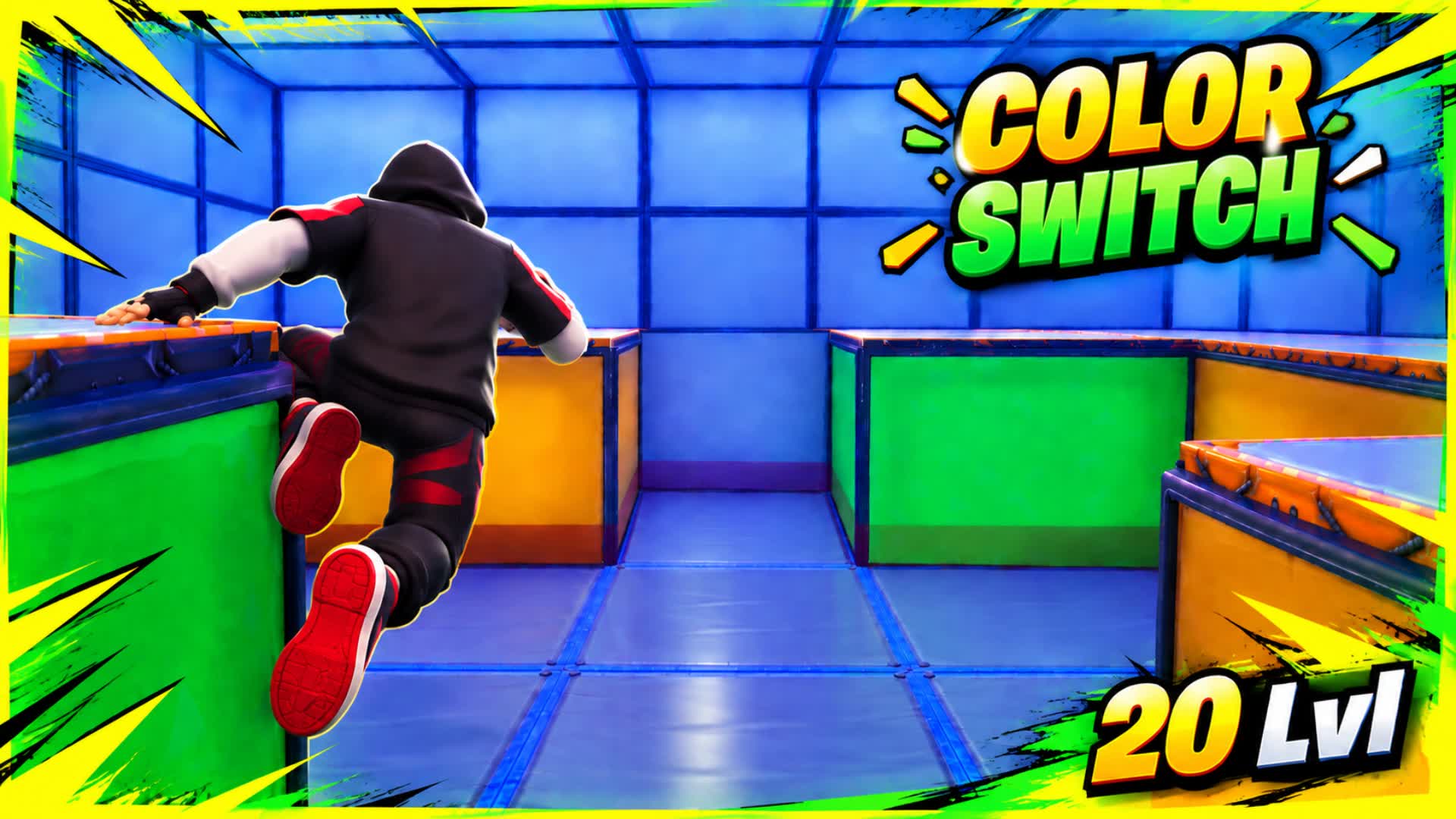 HS Color switch parkour 20 Lvl(9072) — Fortnite Creative map