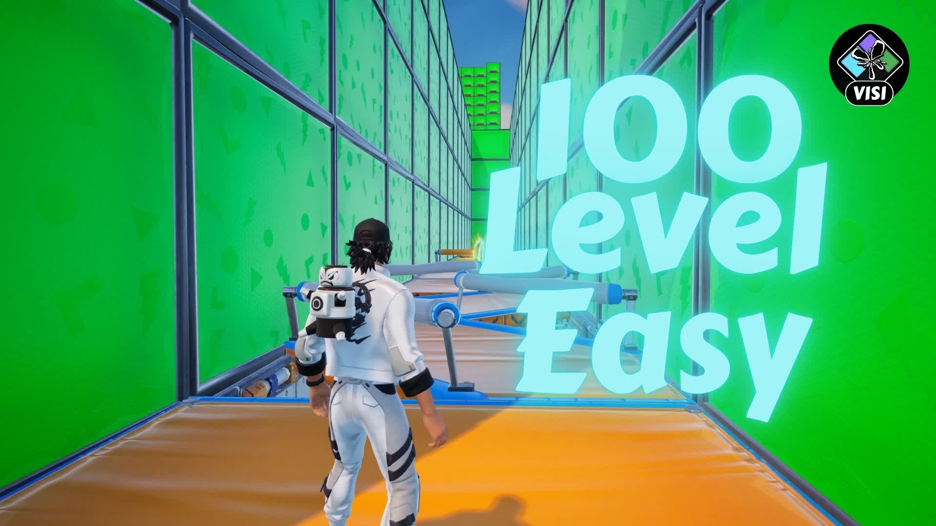 100 Levels - Easy-Medium Deathrun — Fortnite Creative map