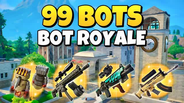 99 BOTS FARM ⭐ SUPER BED WARS RP ROYALE — Fortnite Creative map cover art