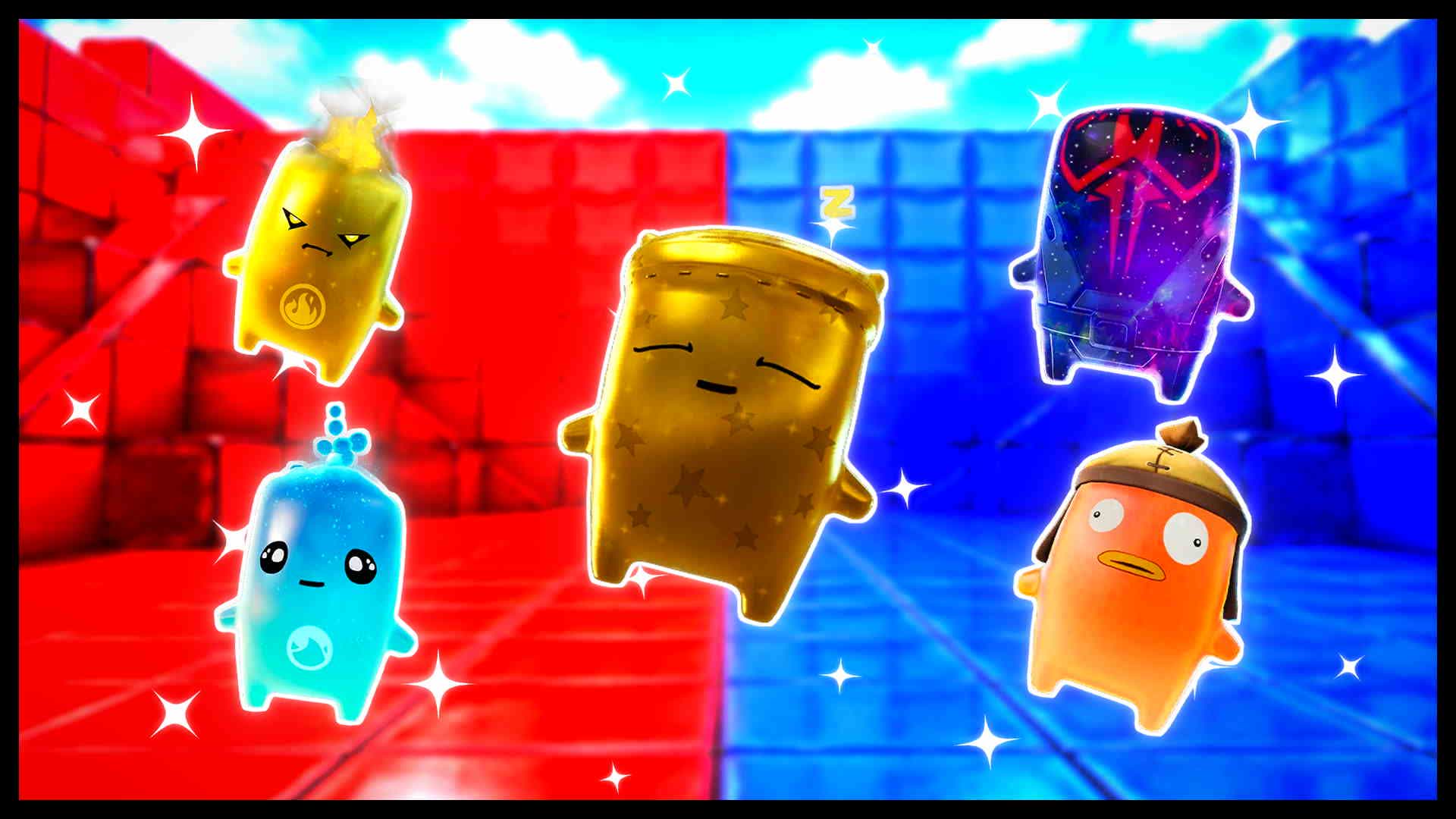 RED VS BLUE SMART REACTION 🔴🔵 — Fortnite Creative map