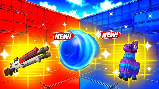 RED VS BLUE DAYSTAR 🔴🔵 — Fortnite Creative map cover art