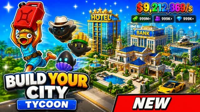 BUILD YOUR CITY TYCOON 🏢 — Fortnite Creative map