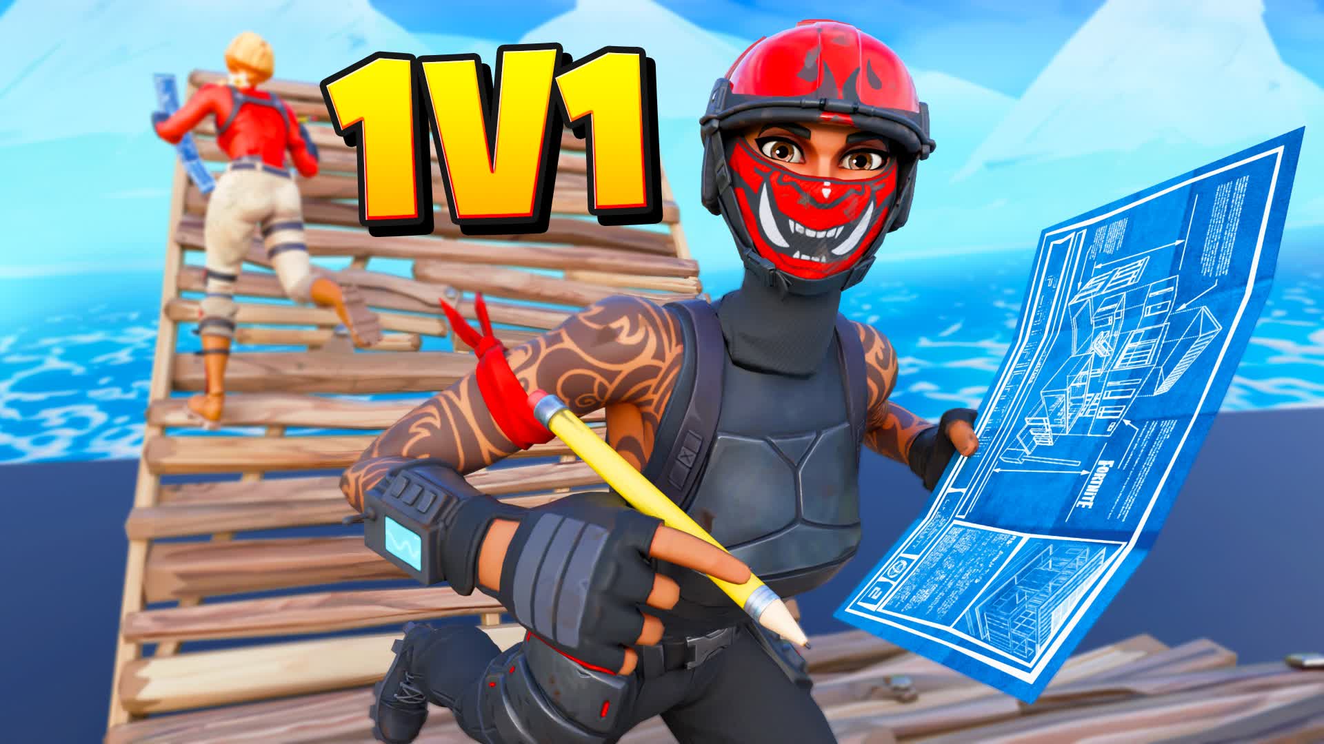 1v1 Build Fight Practice — Fortnite Creative map