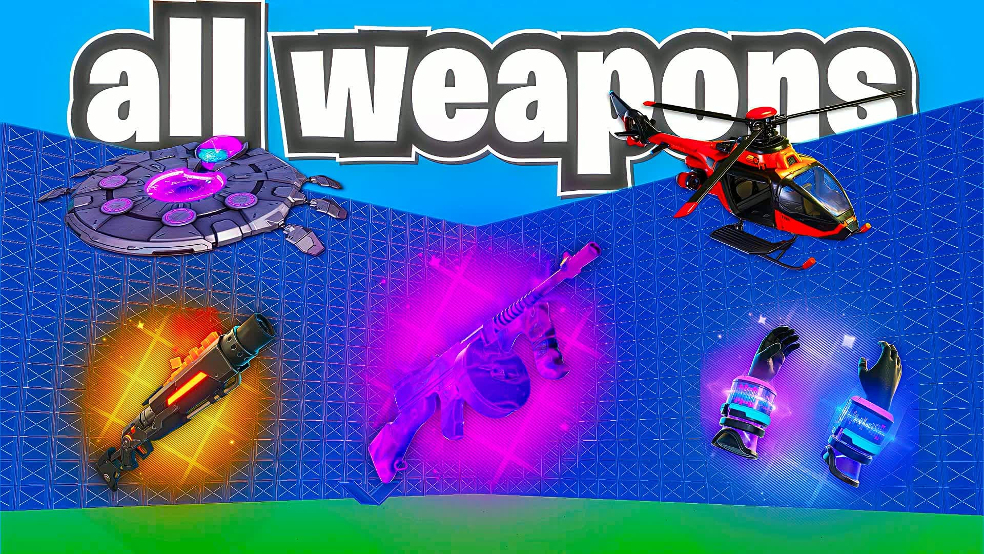 1v1 WITH EVERY WEAPONS — Fortnite Creative map