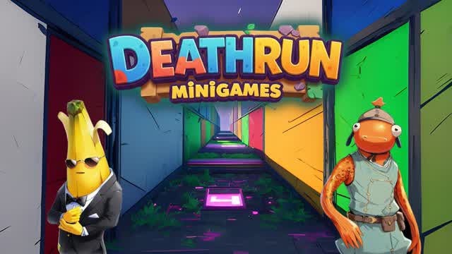 Deathrun Minigames — Fortnite Creative map cover art