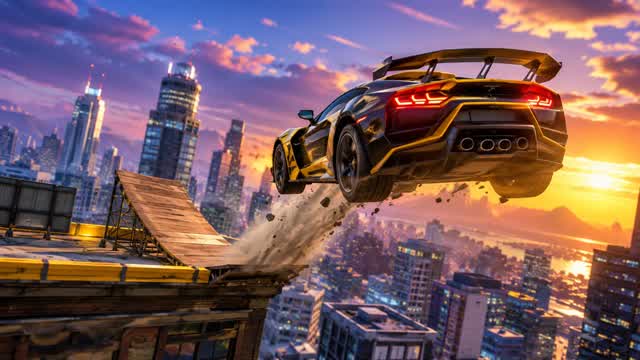 MEGA RAMP IN THE CITY — Fortnite Creative map