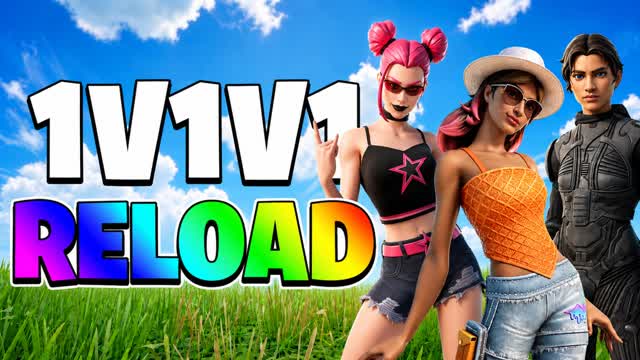 SKINS 1V1V1 RELOAD - مفتوح للجميع — Fortnite Creative map cover art
