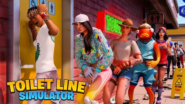 Toilet Line Simulator — Fortnite Creative map cover art