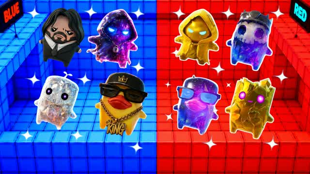 RED VS BLUE KAZE! 🔴🔵 — Fortnite Creative map