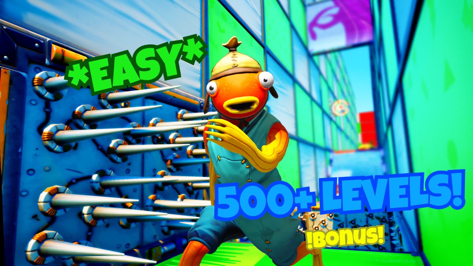 ⭐500+ LEVELS DEATHRUN!⭐ — Fortnite Creative map