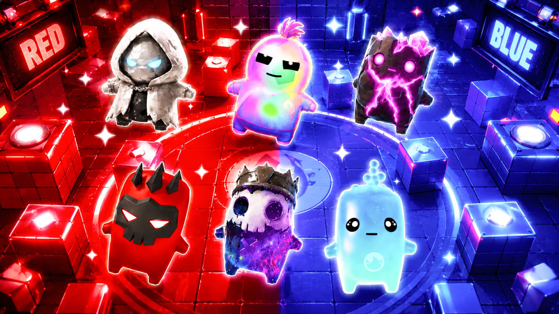 🔴🔵 RED VS BLUE 🔴🔵 PAZZESCO! — Fortnite Creative map