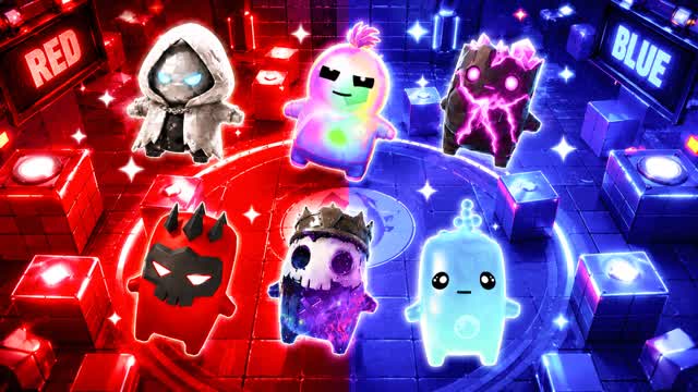 🔴🔵 RED VS BLUE 🔴🔵 PAZZESCO! — Fortnite Creative map cover art
