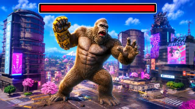 👑 KONG BOSS FIGHT SURVIVAL 🧟 — Fortnite Creative map