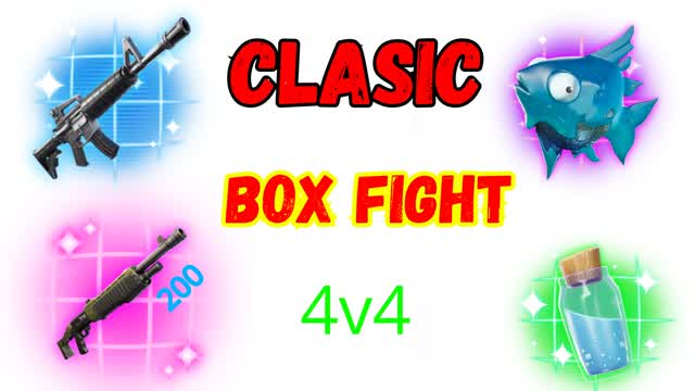 BOX FIGHT CLASIC 4v4 — Fortnite Creative map cover art