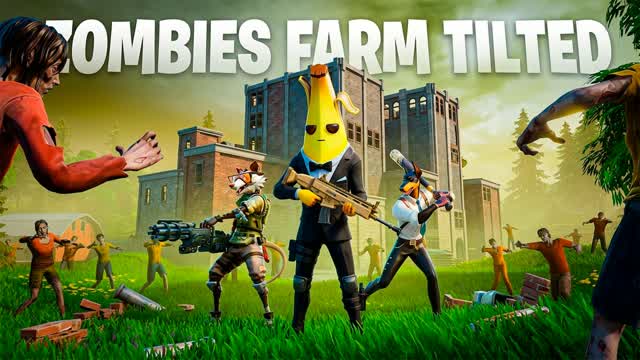 ZOMBIES FARM TILTED 🧟 — Fortnite Creative map cover art