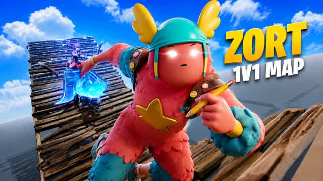 Zort 1v1 Build Fights (200 Pumps) — Fortnite Creative map