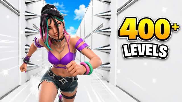 PARKOUR 500+ EASY — Fortnite Creative map cover art