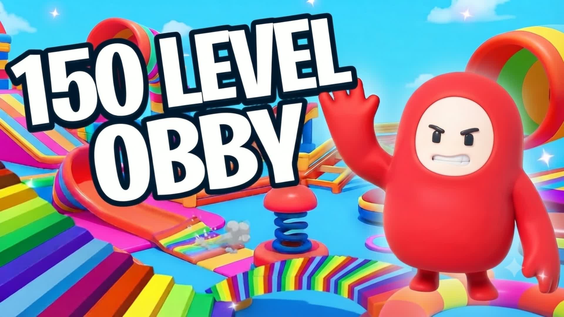 🌈FALL GUYS 200+ OBBY PARKOUR — Fortnite Creative map